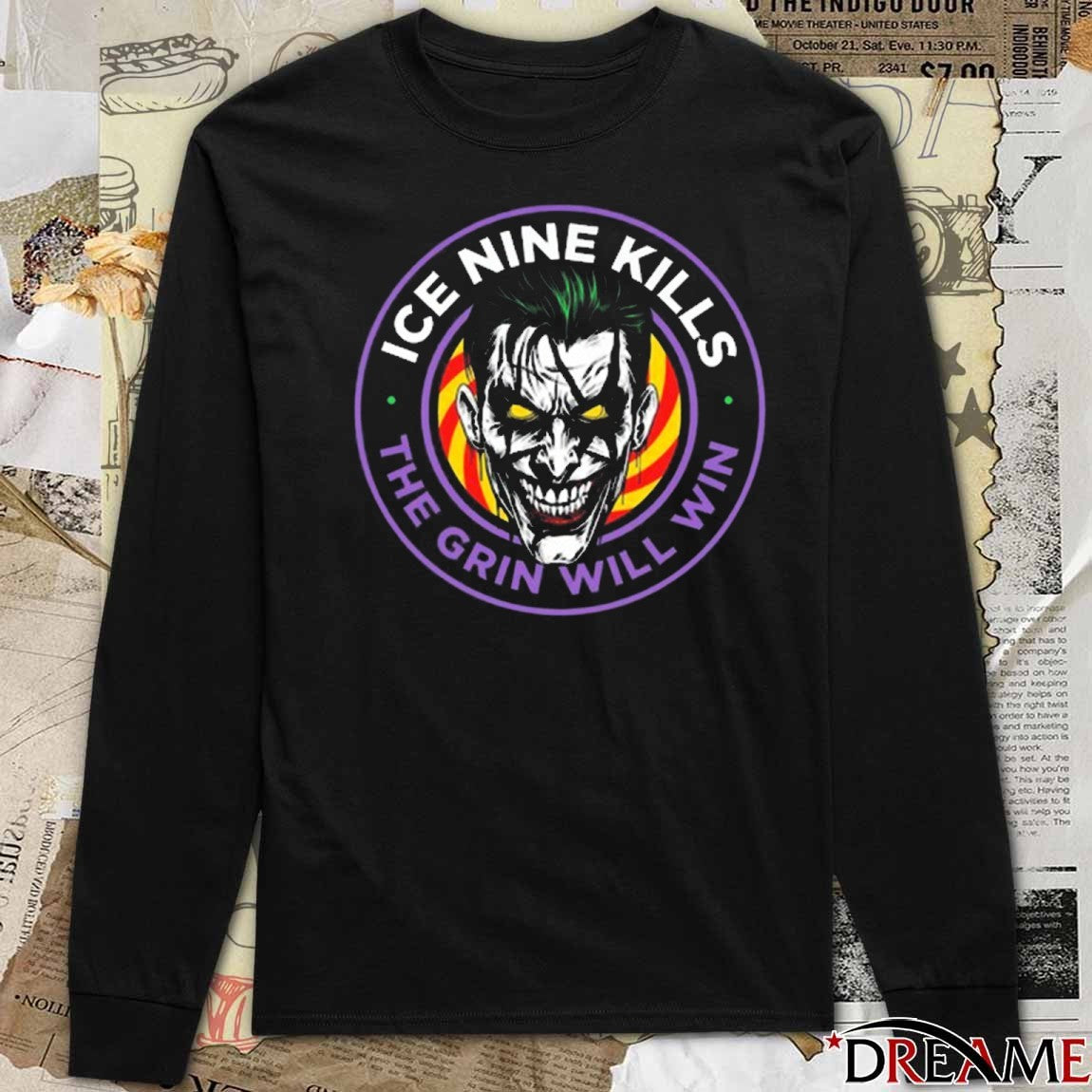 Ice Nine Kills Psychos Only Grin Will Win 2025 Graphic t-shirt