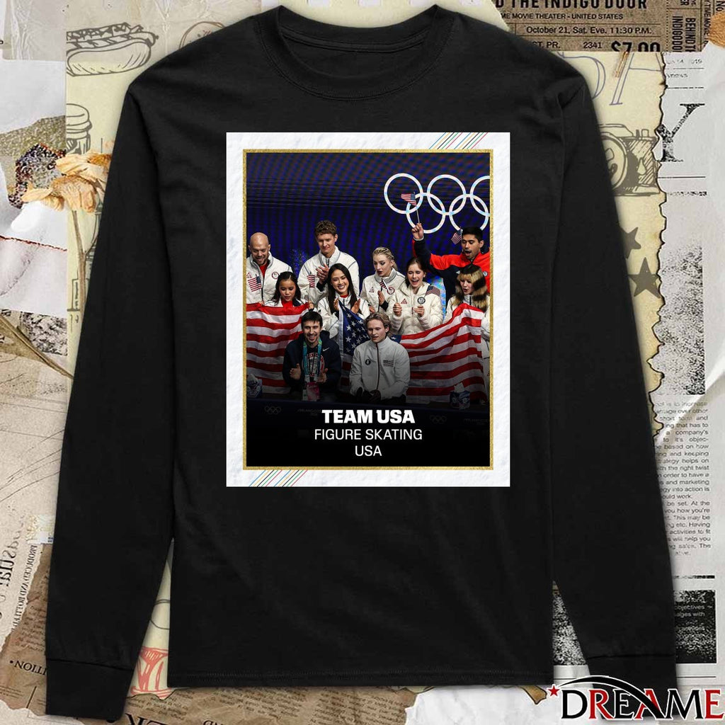 Ilia Malinin Broke The Tie For Team USA Is Golden Figure Skating Poster t-shirt