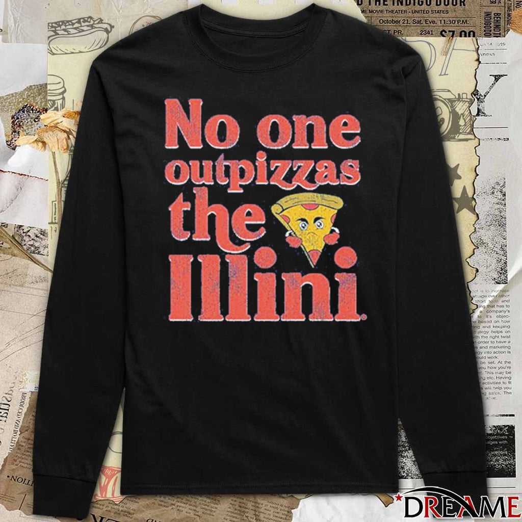 Illinois Fighting Illini 2026 No One Outpizzas The Illini t-shirt