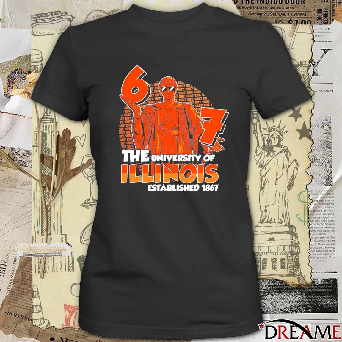 Illinois Fighting Illini Alma Mater The University Of Illinois Est 1967 t-shirt