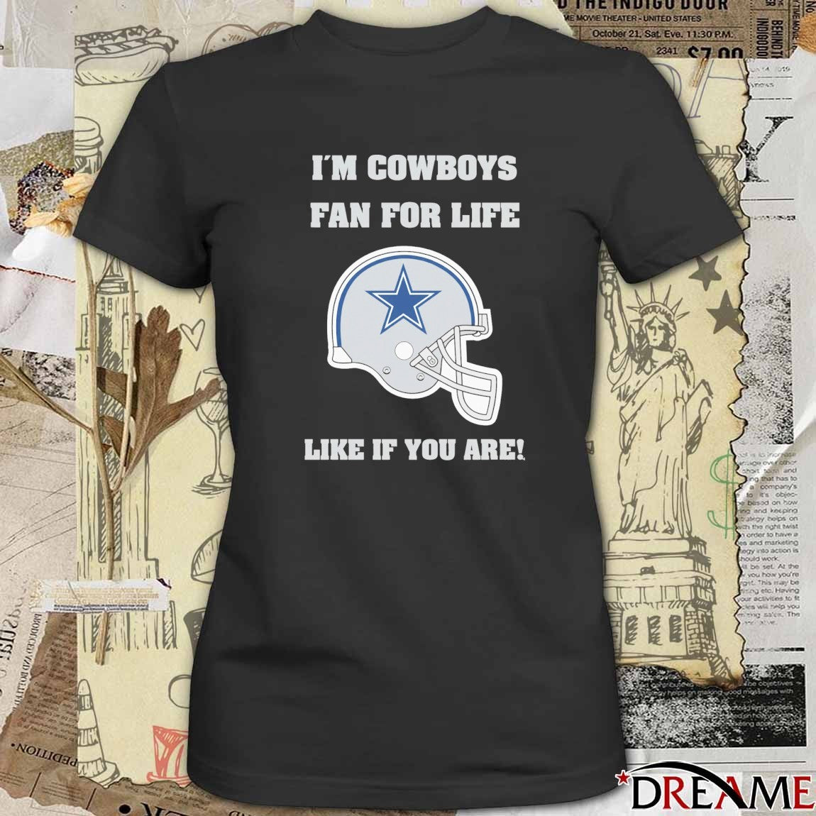 I’m Cowboys Fan For Life Like If You Are Dallas Cowboys Helmets t-shirt