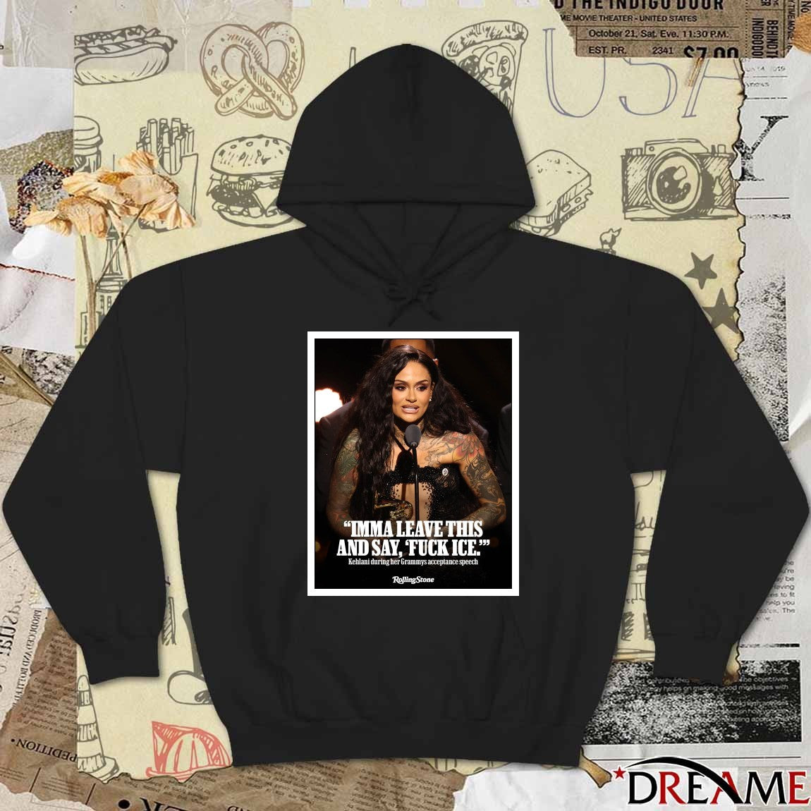 Imma Leave This And Say, Fuck Ice Kehlani During Her Grammys Acceptance Speech Poster t-shirt