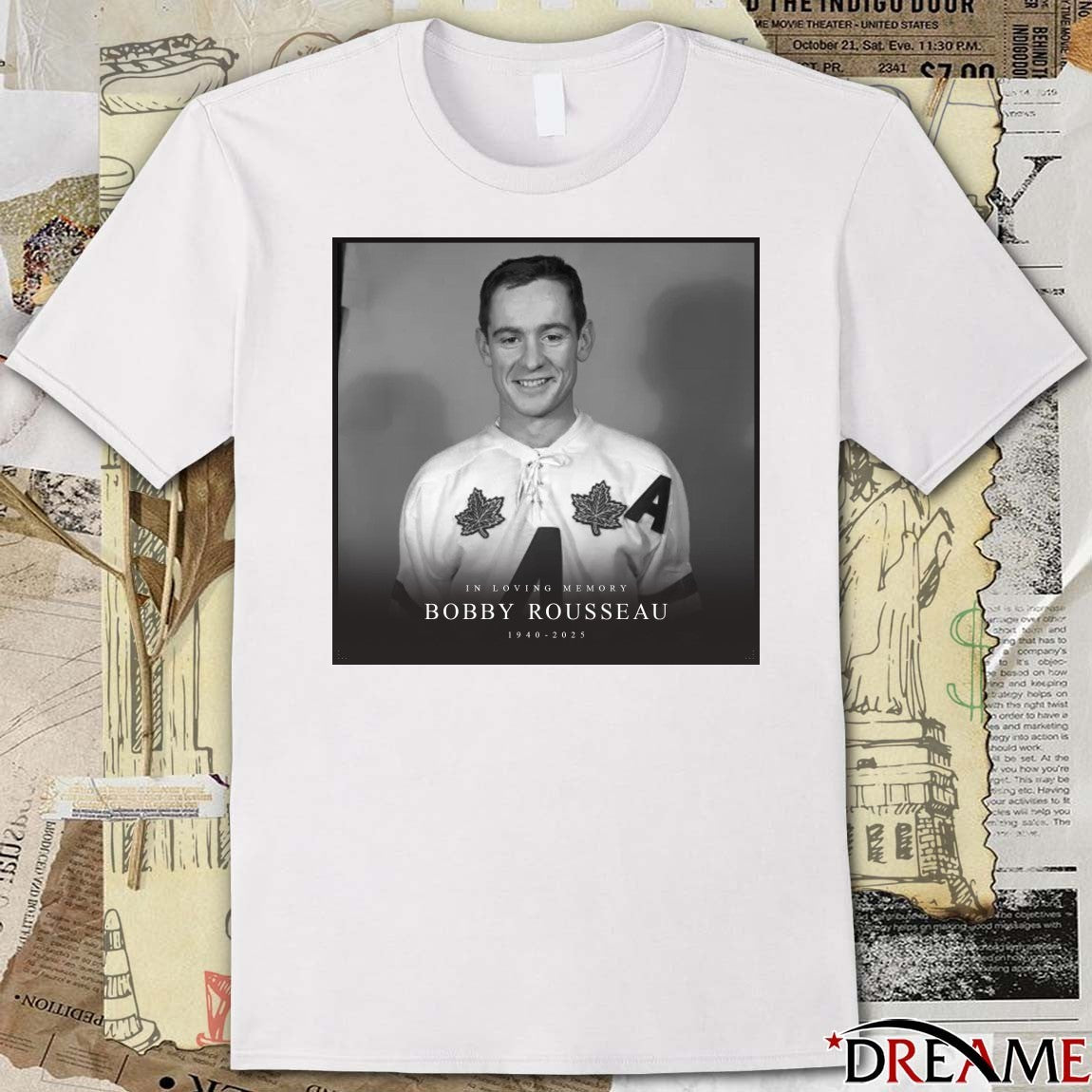 In Loving Memory Bobby Rousseau 1940 – 2025 Poster t-shirt