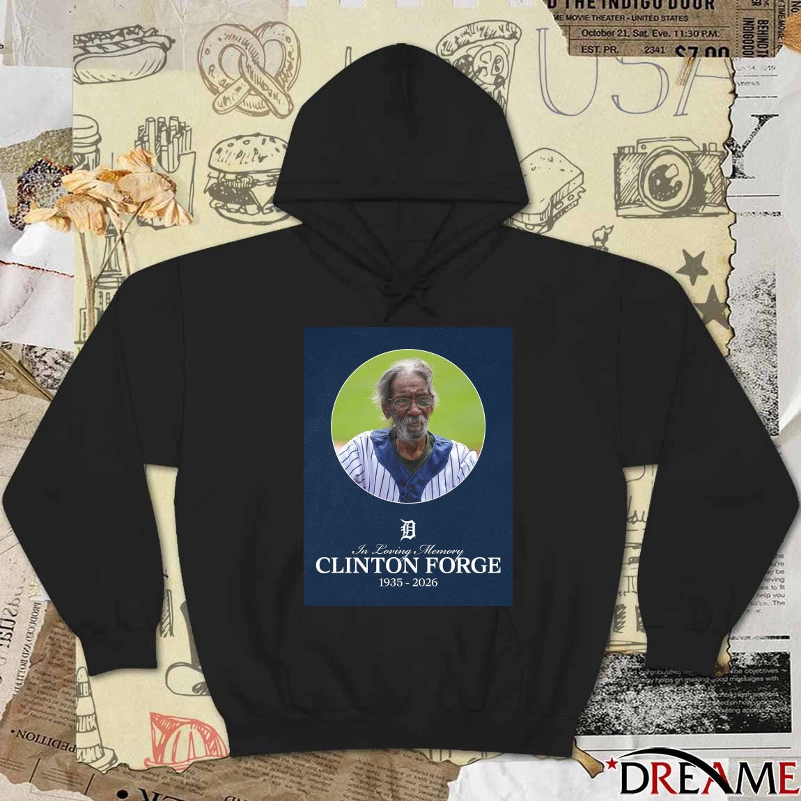 In Loving Memory Clinton Force 1935 – 2026 Detroit Tigers Poster t-shirt