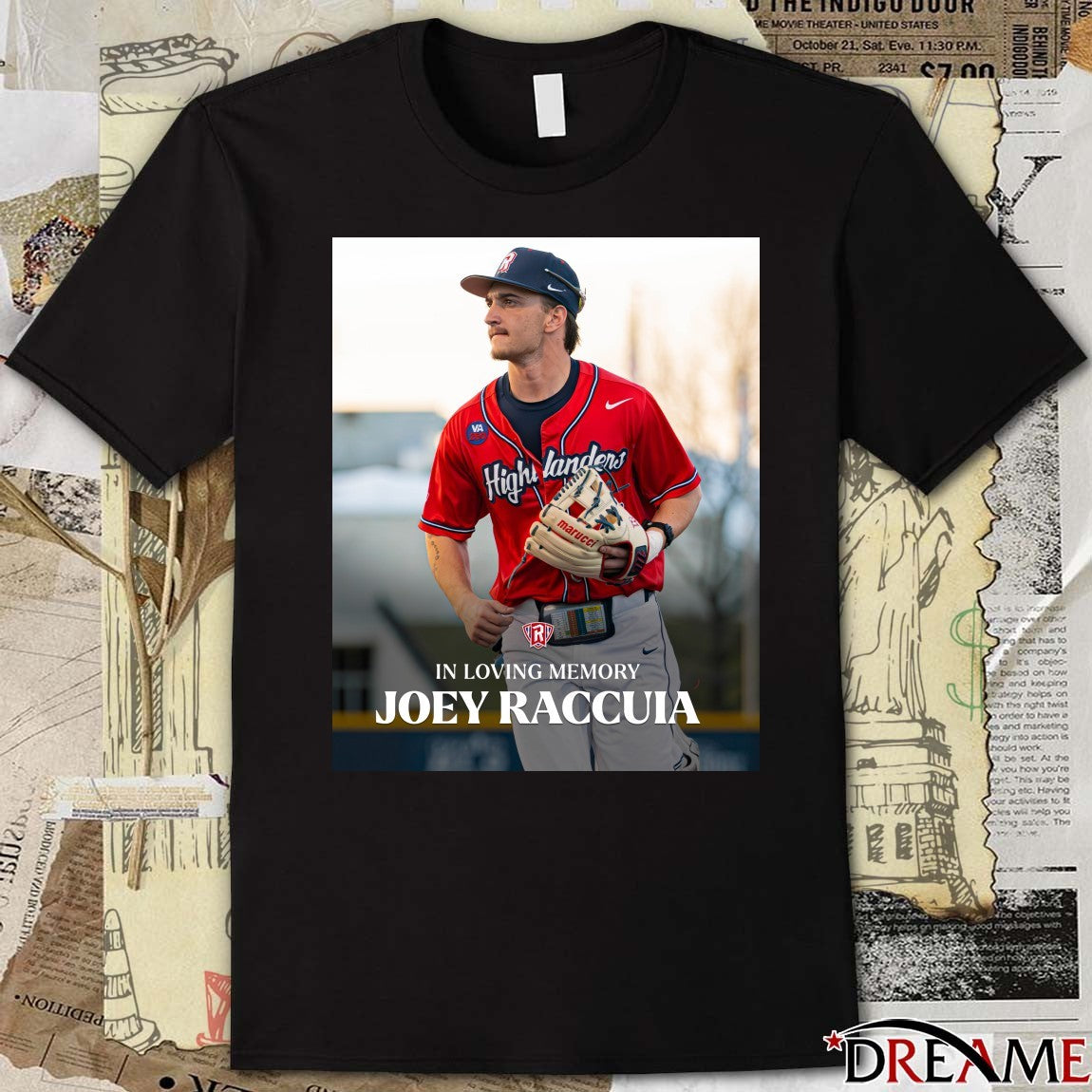 In Loving Memory Joey Raccuia Radford Baseball Poster t-shirt