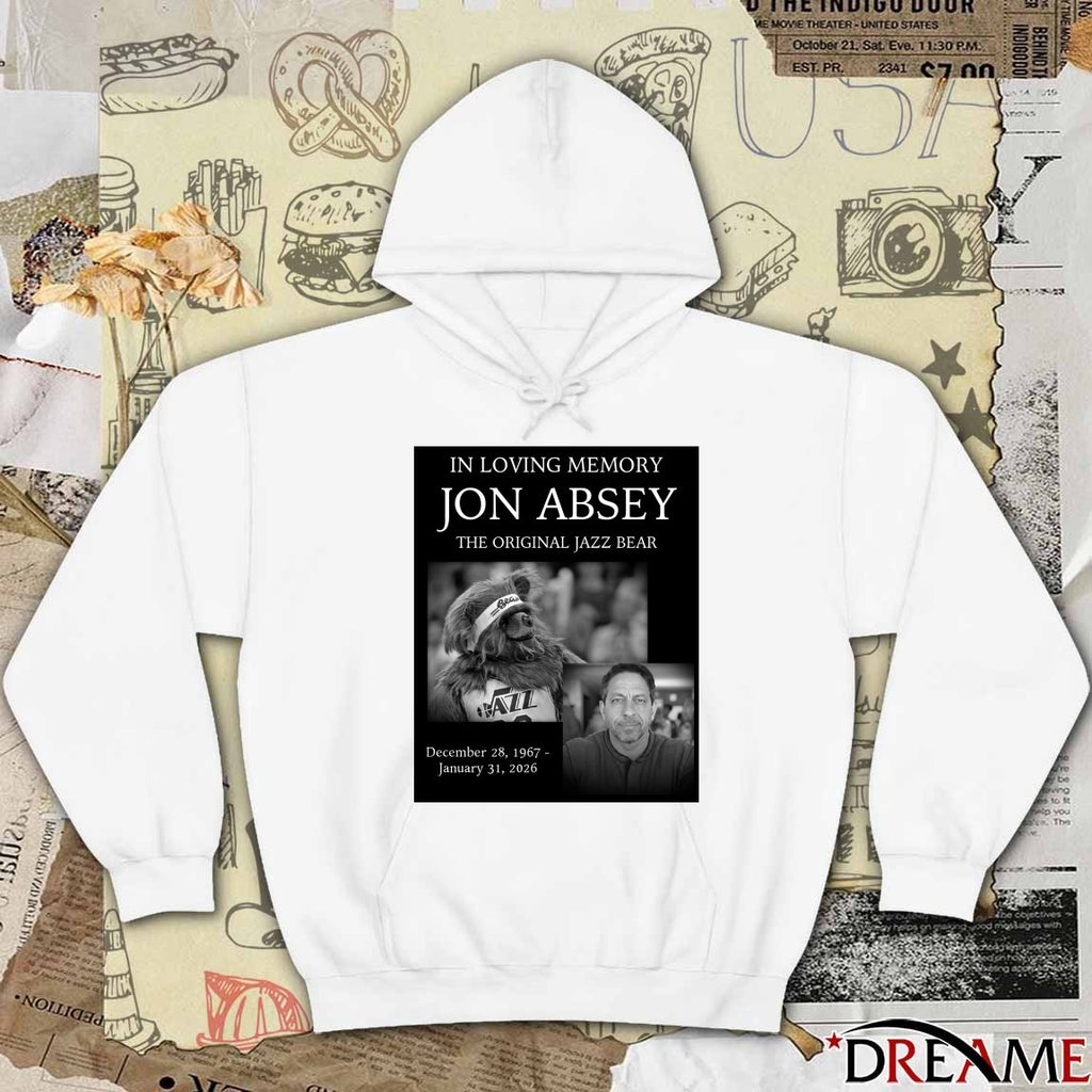 In Loving Memory Jon Absey The Original Jazz Bear December 28 1967 – January 31 2026 Poster t-shirt