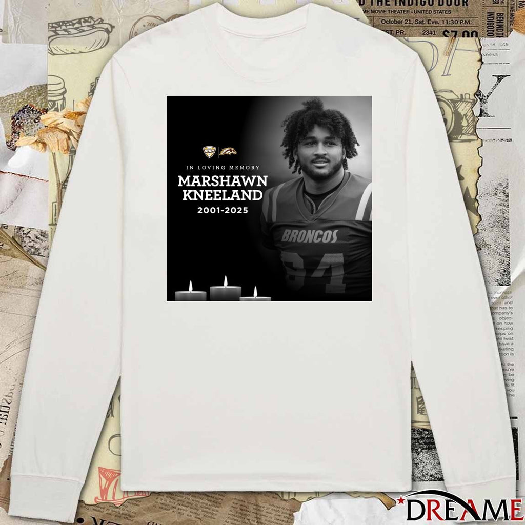 In Loving Memory Marshawn Kneeland Dallas Cowboys 2001 – 2025 Mid-American Conference Poster t-shirt