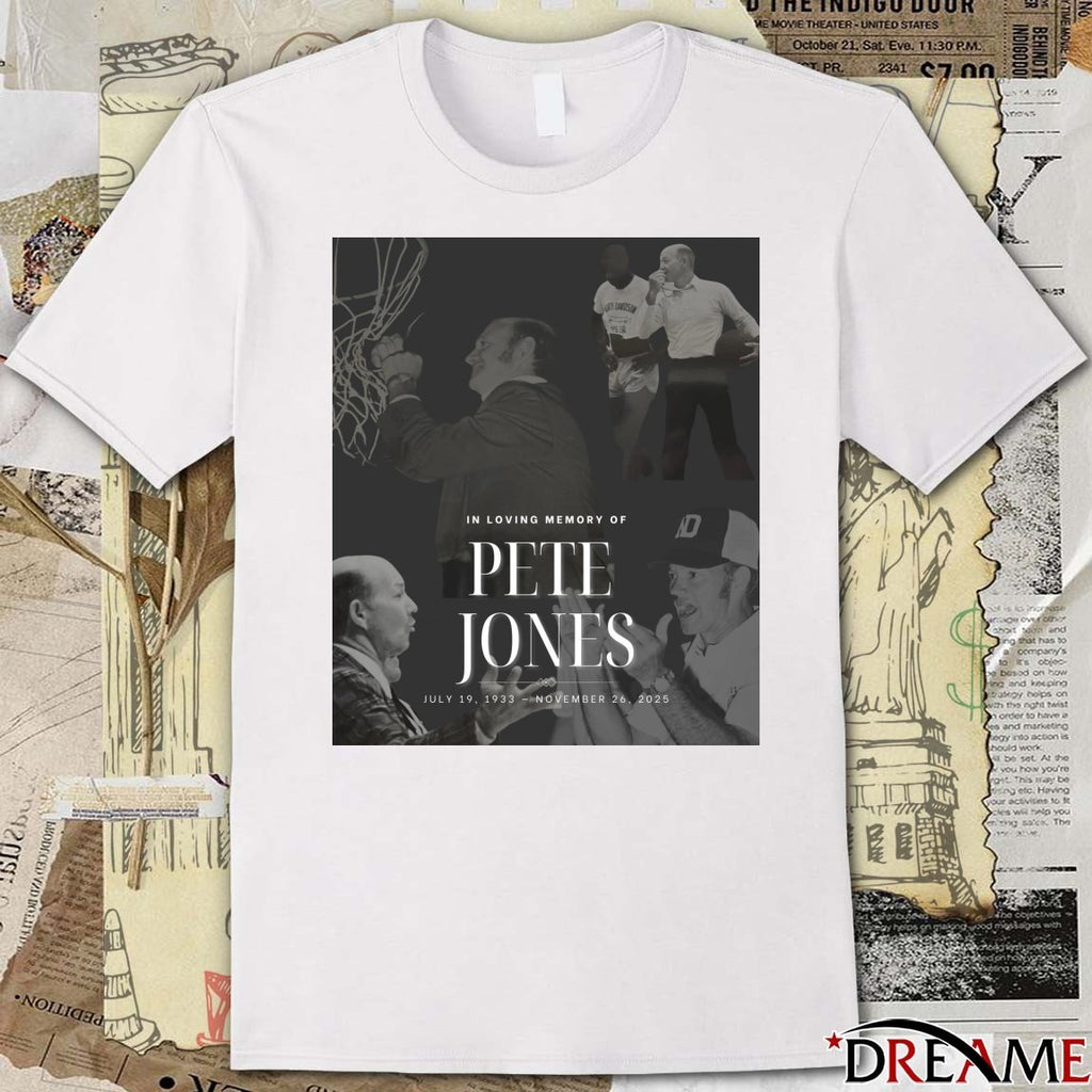 In Loving Memory Of Pete Jones July 19 1933 – November 26 2025 NDHS Athletic Association Poster t-shirt