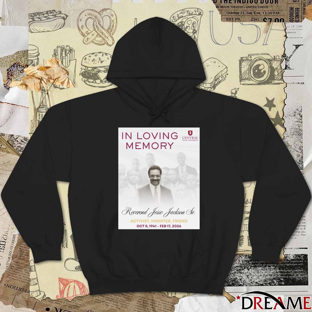 In Loving Memory Reverend Jesse Jackson Sr. Activist, Minister, Friend Ост 8, 1941 – Feb 17, 2026 t-shirt