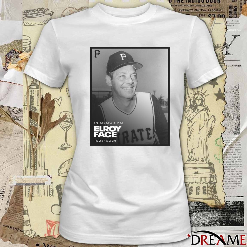 In Memoriam Elroy Face 1928 – 2026 Pittsburgh Pirates Poster t-shirt
