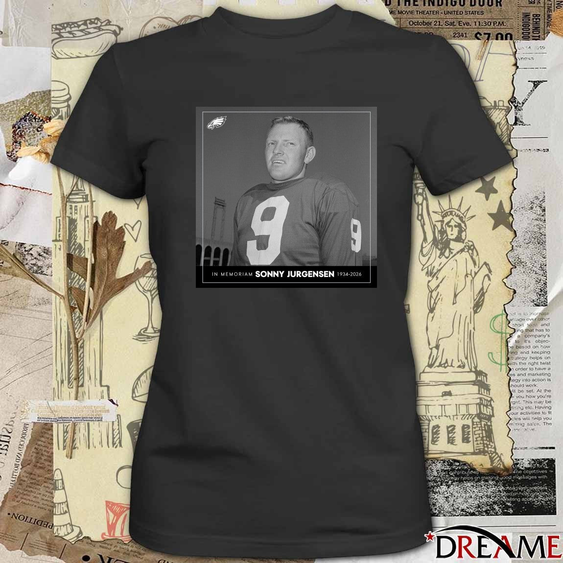 In Memoriam Hall of Fame QB Sonny Jurgensen 1934 – 2026 Poster t-shirt