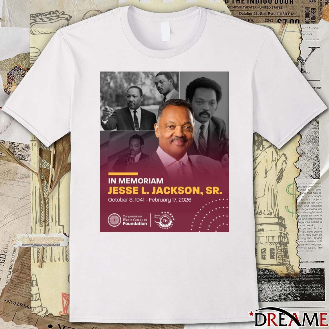 In Memoriam Jesse L. Jackson, Sr. October 8, 1941 – February 17, 2026 t-shirt