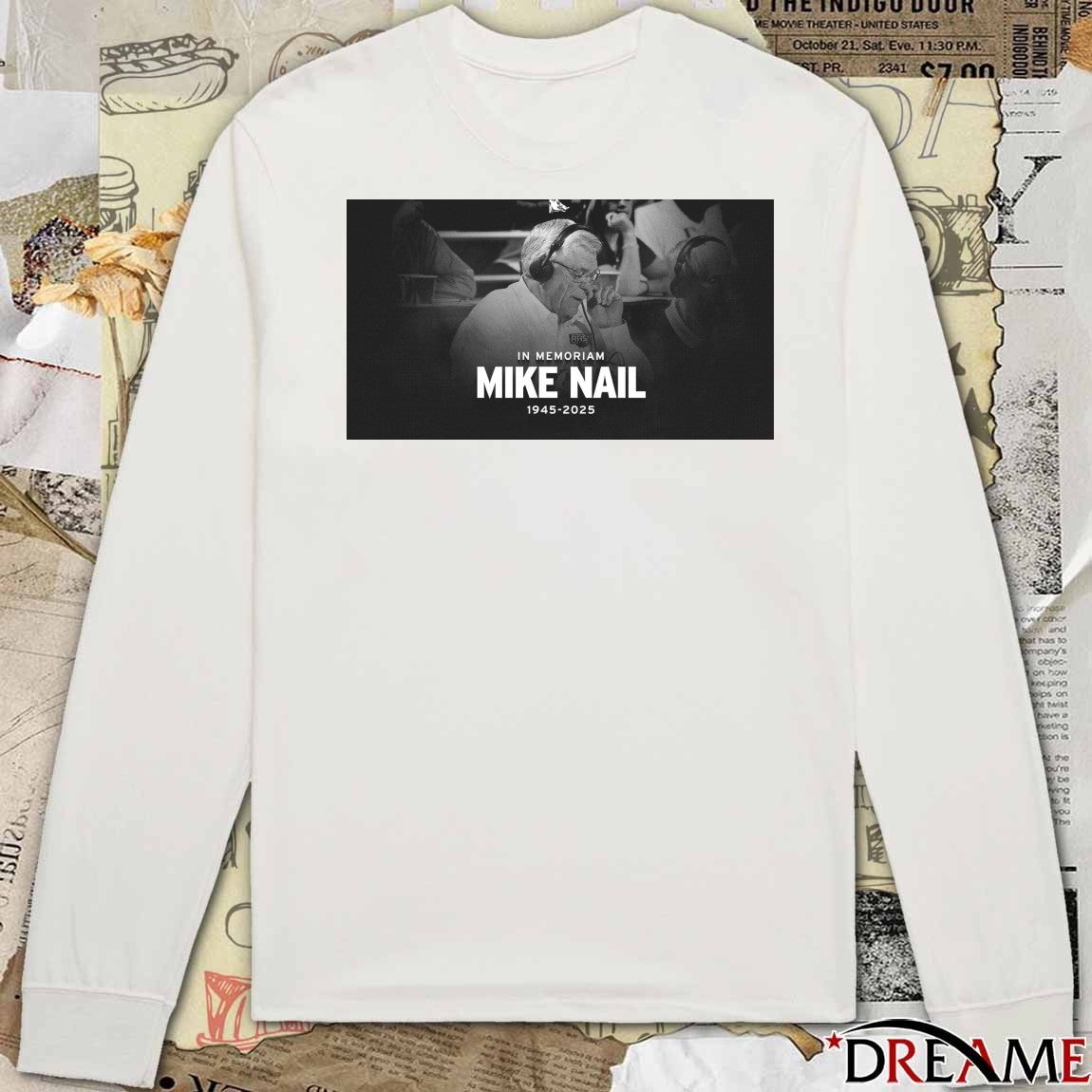 In Memoriam Mike Nail 1945 – 2025 Arkansas Razorbacks Poster t-shirt