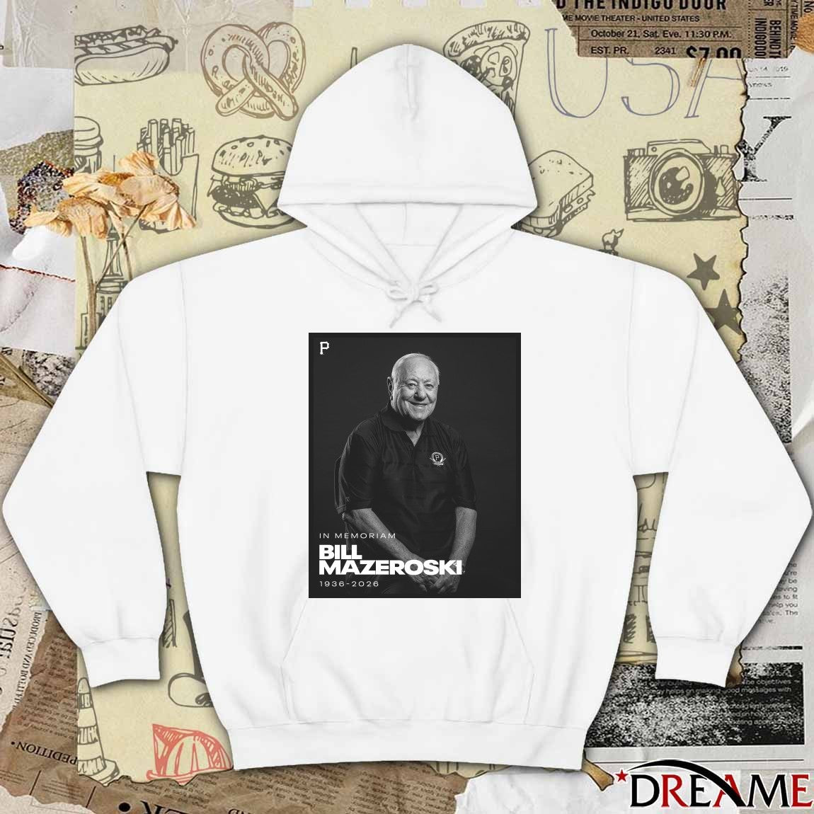 In Memoriam legendary Pirates Bill Mazeroski 1936 – 2026 Poster t-shirt