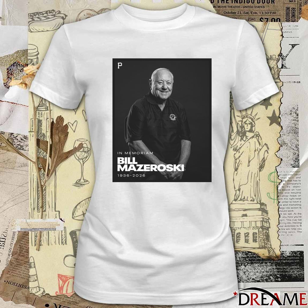 In Memoriam legendary Pirates Bill Mazeroski 1936 – 2026 Poster t-shirt