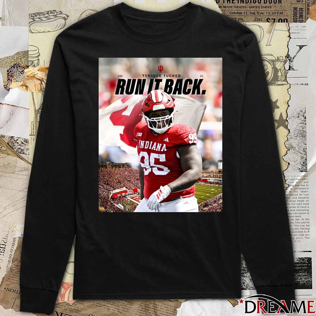 Indiana Hoosier Tyrique Tucker Run It Back Poster t-shirt