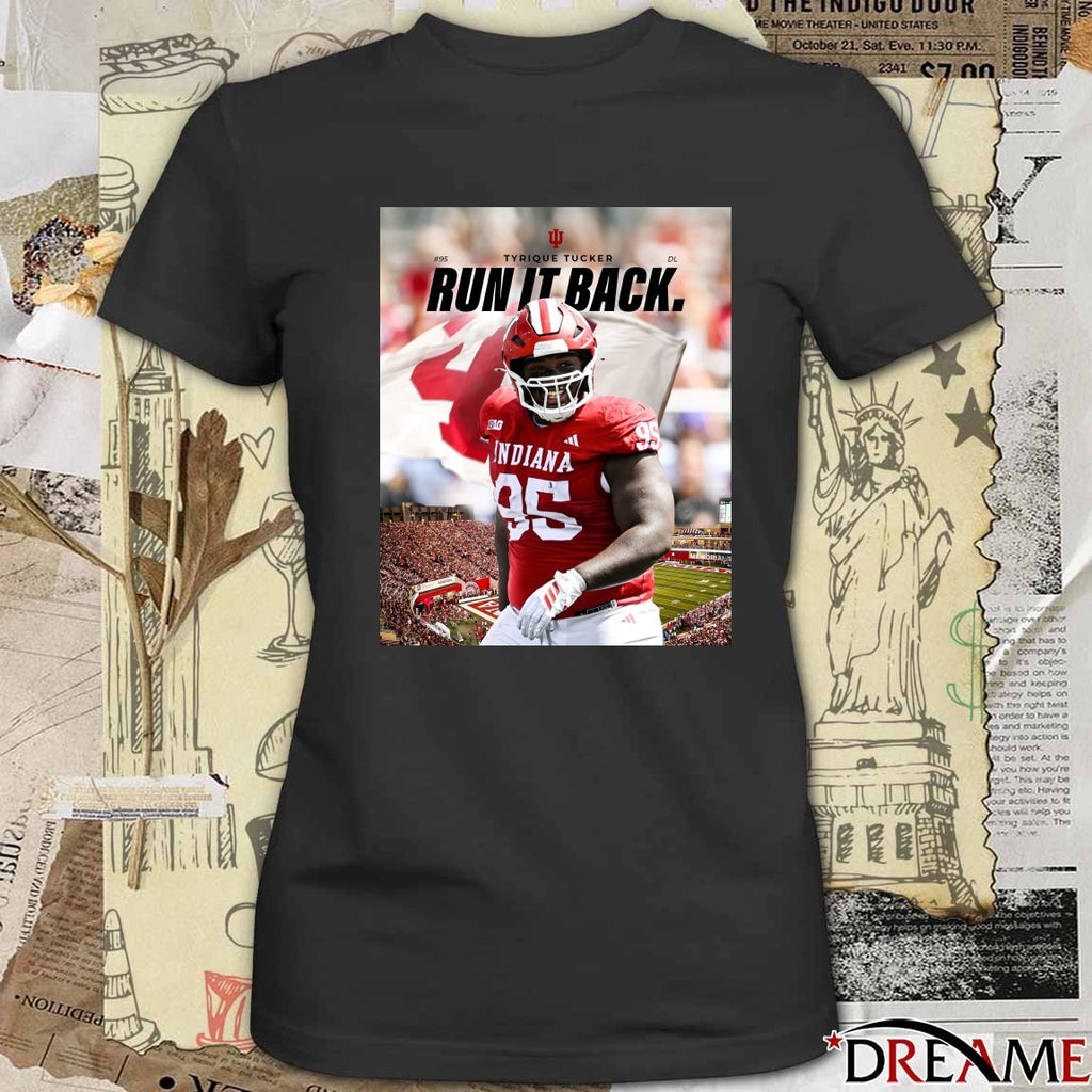 Indiana Hoosier Tyrique Tucker Run It Back Poster t-shirt