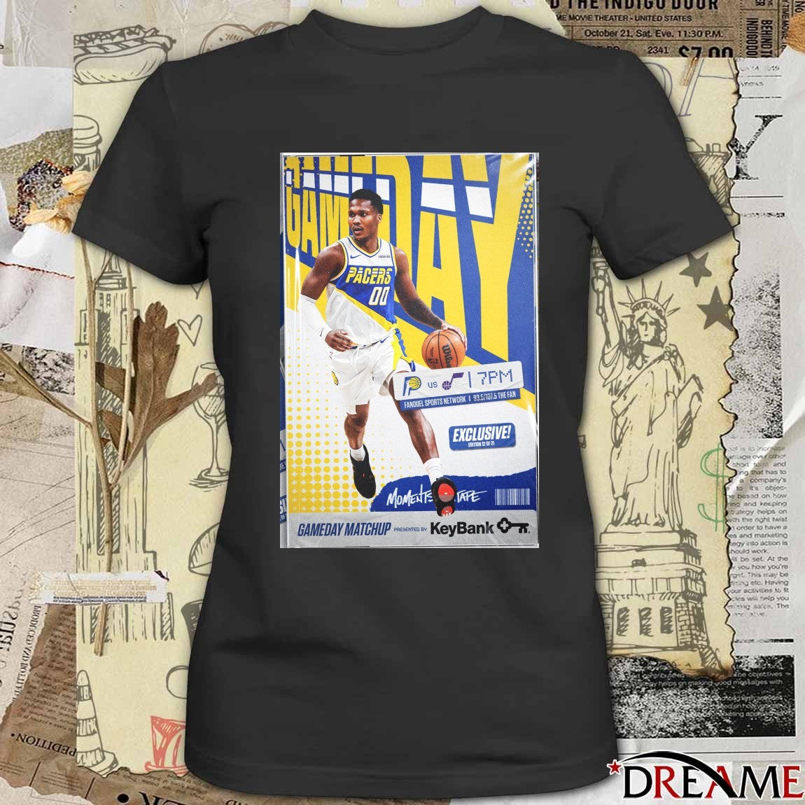 Indiana Pacers Gameday Matchup Fanduel Sports Network Poster t-shirt