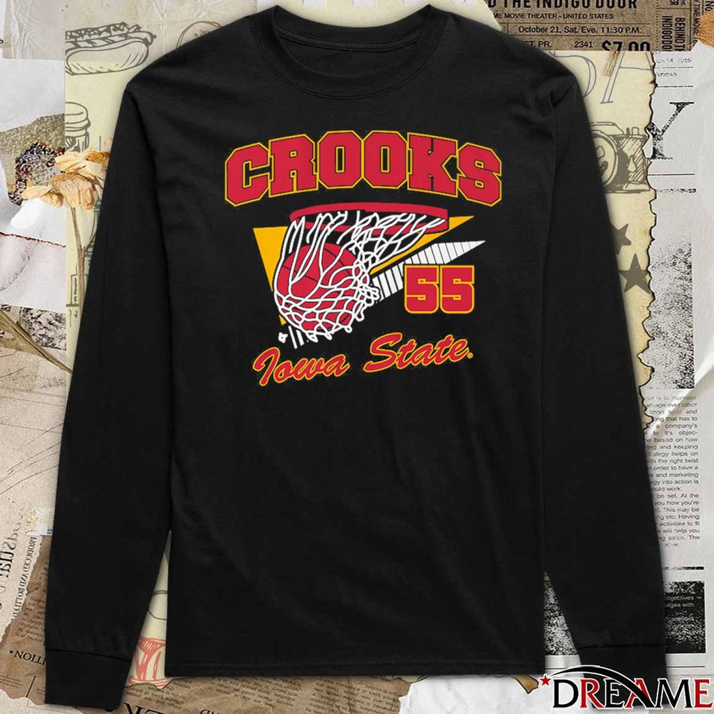 Iowa State Cyclones Basketball Audi Crooks Retro Swish t-shirt