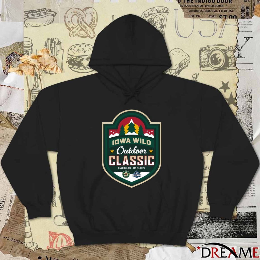 Iowa Wild Outdoor Classic Hastings MN January 23, 2026 Logo t-shirt