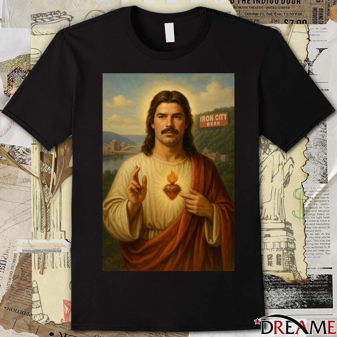 Iron City Beer He Is Risen Jesus Christ Pittsburgh, Pennsylvania t-shirt