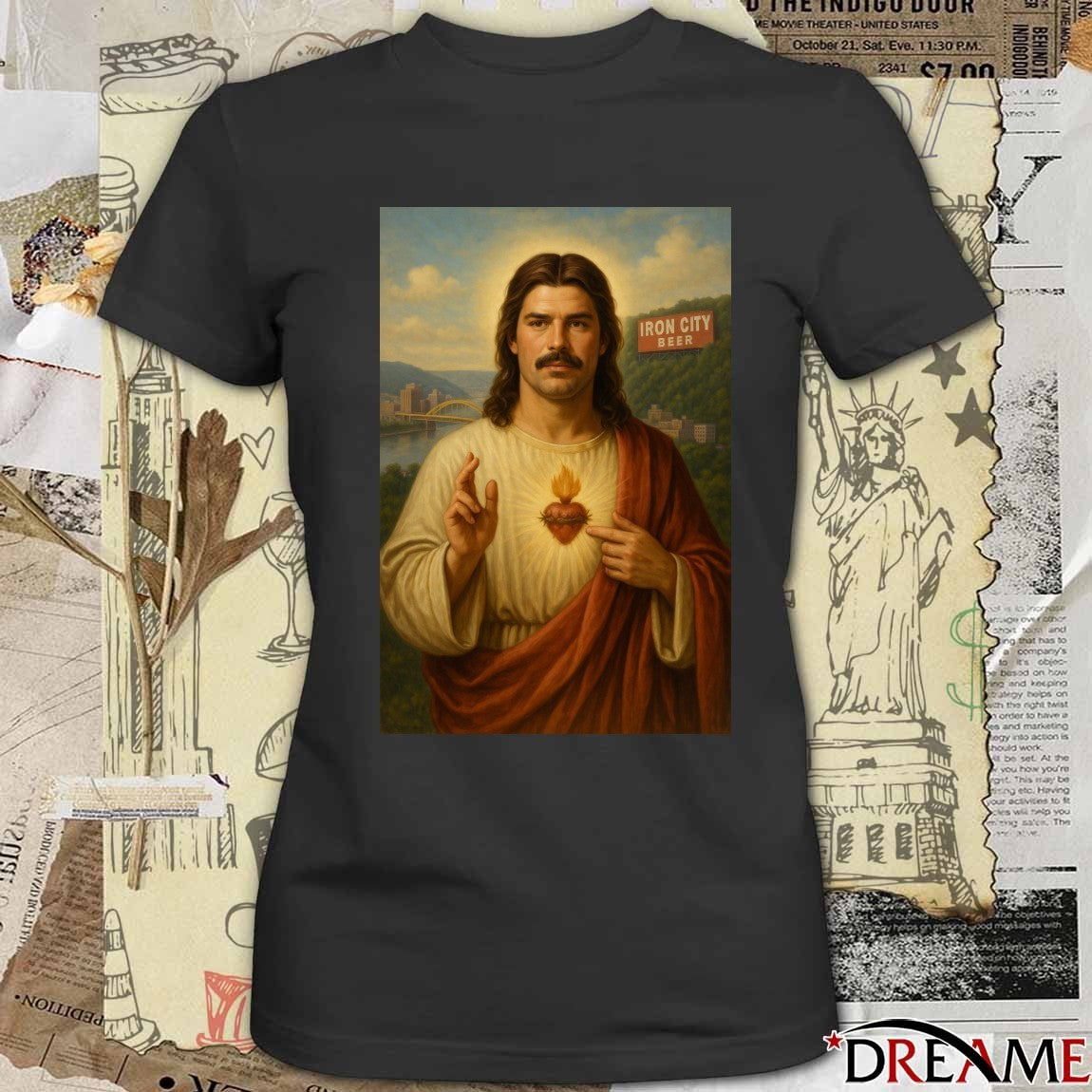 Iron City Beer He Is Risen Jesus Christ Pittsburgh, Pennsylvania t-shirt