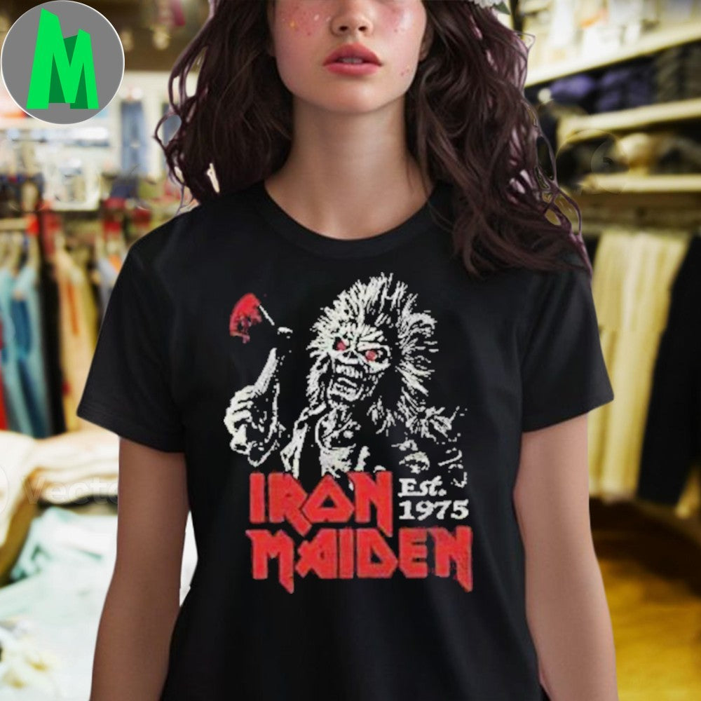 Iron Maiden Retro Eddie Run For Your Lives 2025 World Tour T-Shirt Heavy Metal Band Merch Vintage Style