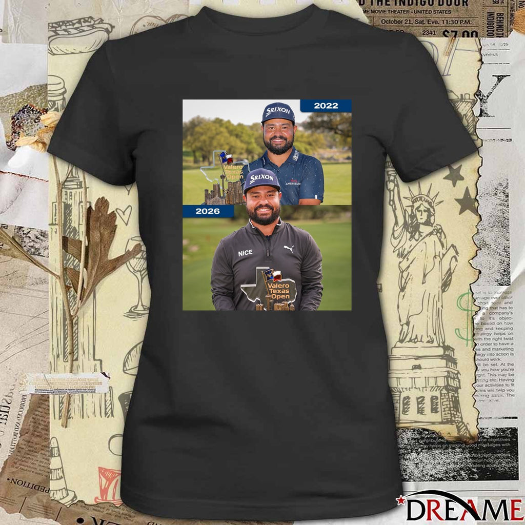 J.J. Spaun 2022 Valero Texas Open 2026 Valero Texas Open PGA Tour Poster t-shirt