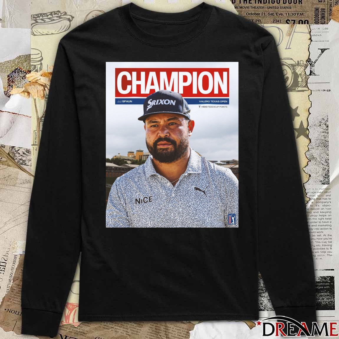 J.J. Spaun Valero Texas Open Champion PGA Tour 2026 Poster t-shirt