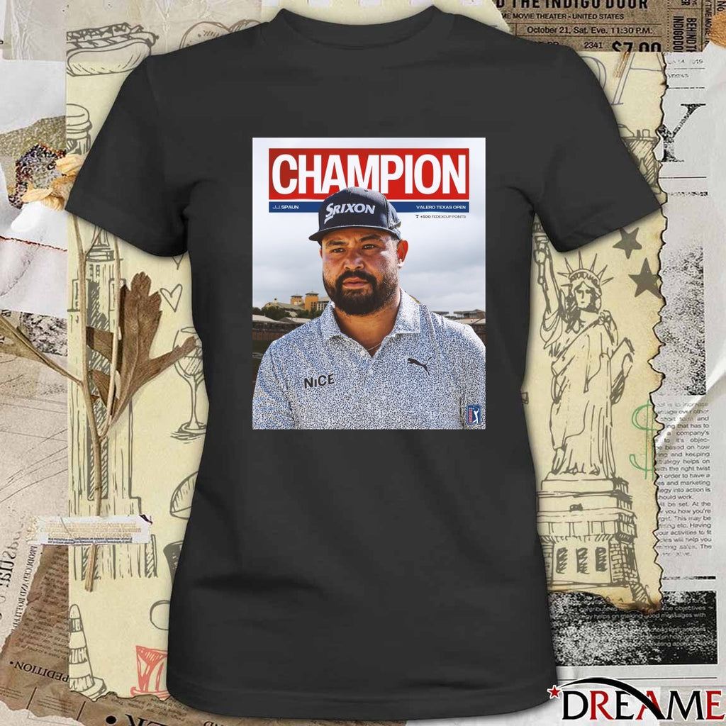 J.J. Spaun Valero Texas Open Champion PGA Tour 2026 Poster t-shirt