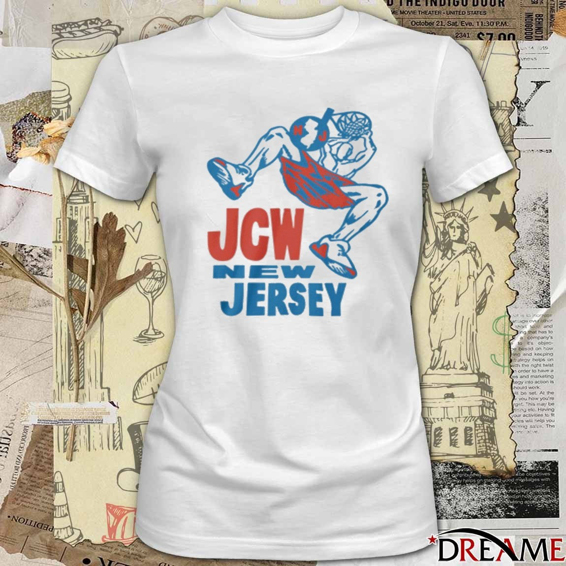 JCW New Jersey New York Nets Basketball Fanart t-shirt