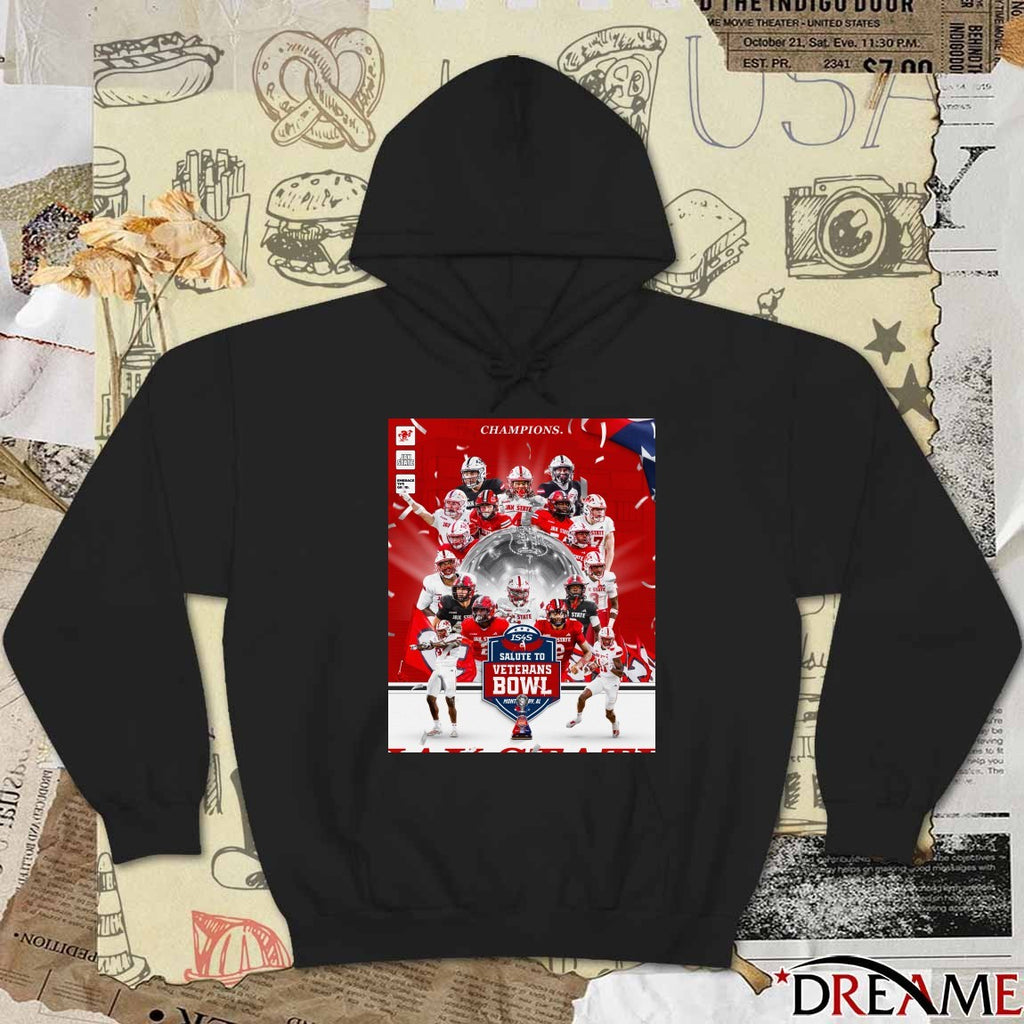 Jacksonville State Gamecocks football Champions IS4S Salute to Veterans Bowl Montgomery AL Poster t-shirt