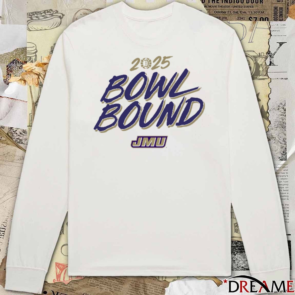 James Madison Dukes football NCAA 2025 Bowl Bound Season t-shirt