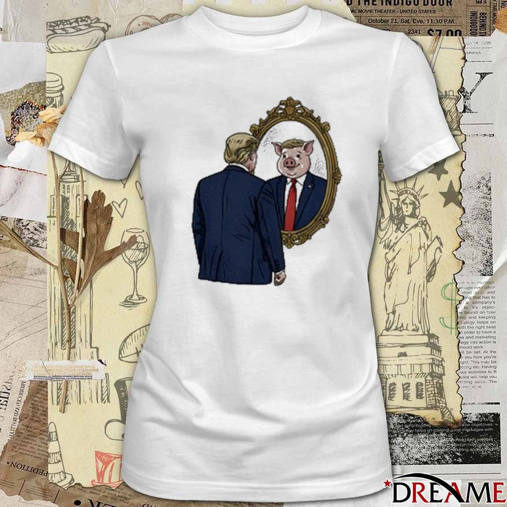Jb Pritzker Wearing Quiet Piggy Donald Trump New t-shirt