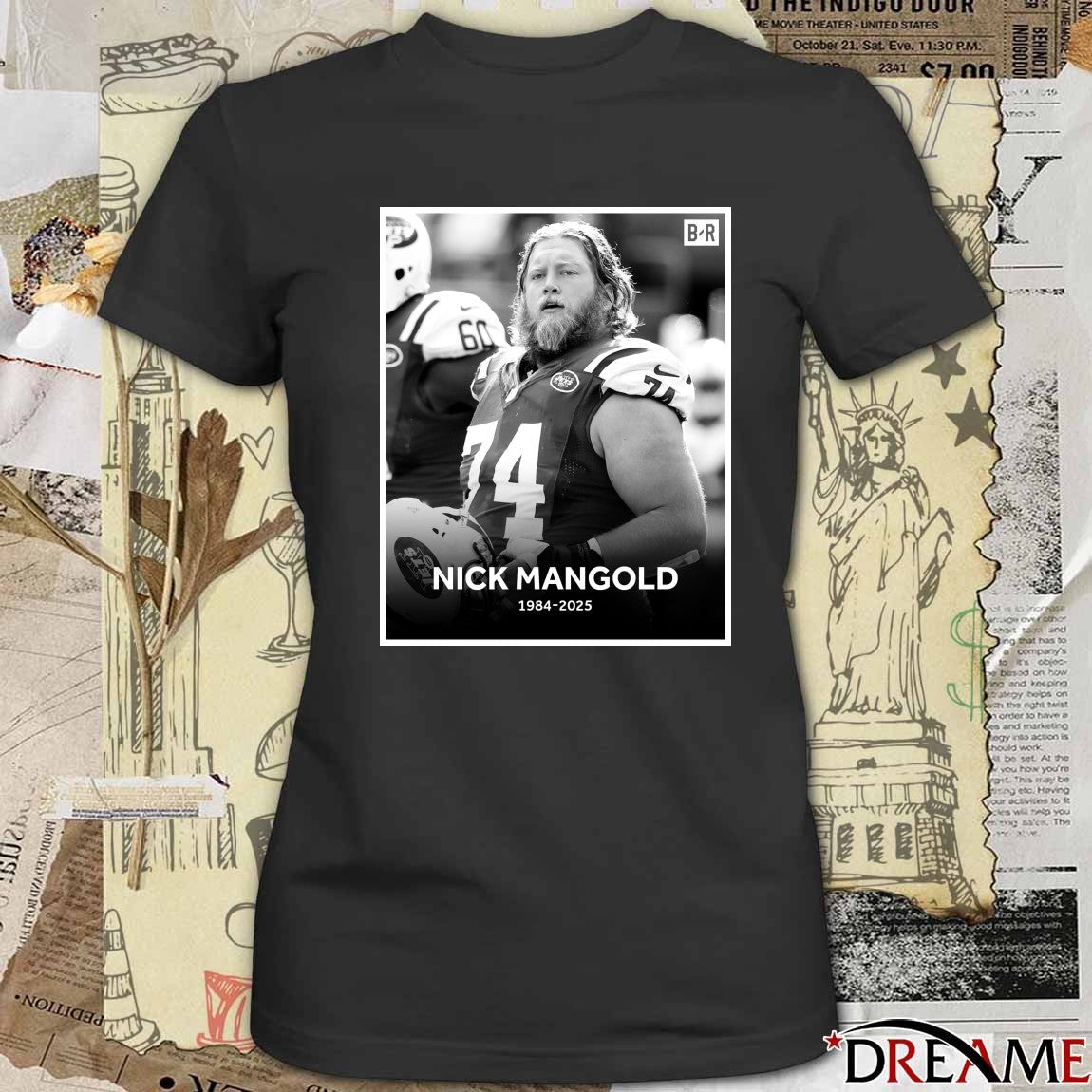 Jets Announce That Seven-time Pro Bowl Center Nick Mangold Has Passed Away 1984 – 2025 Poster t-shirt