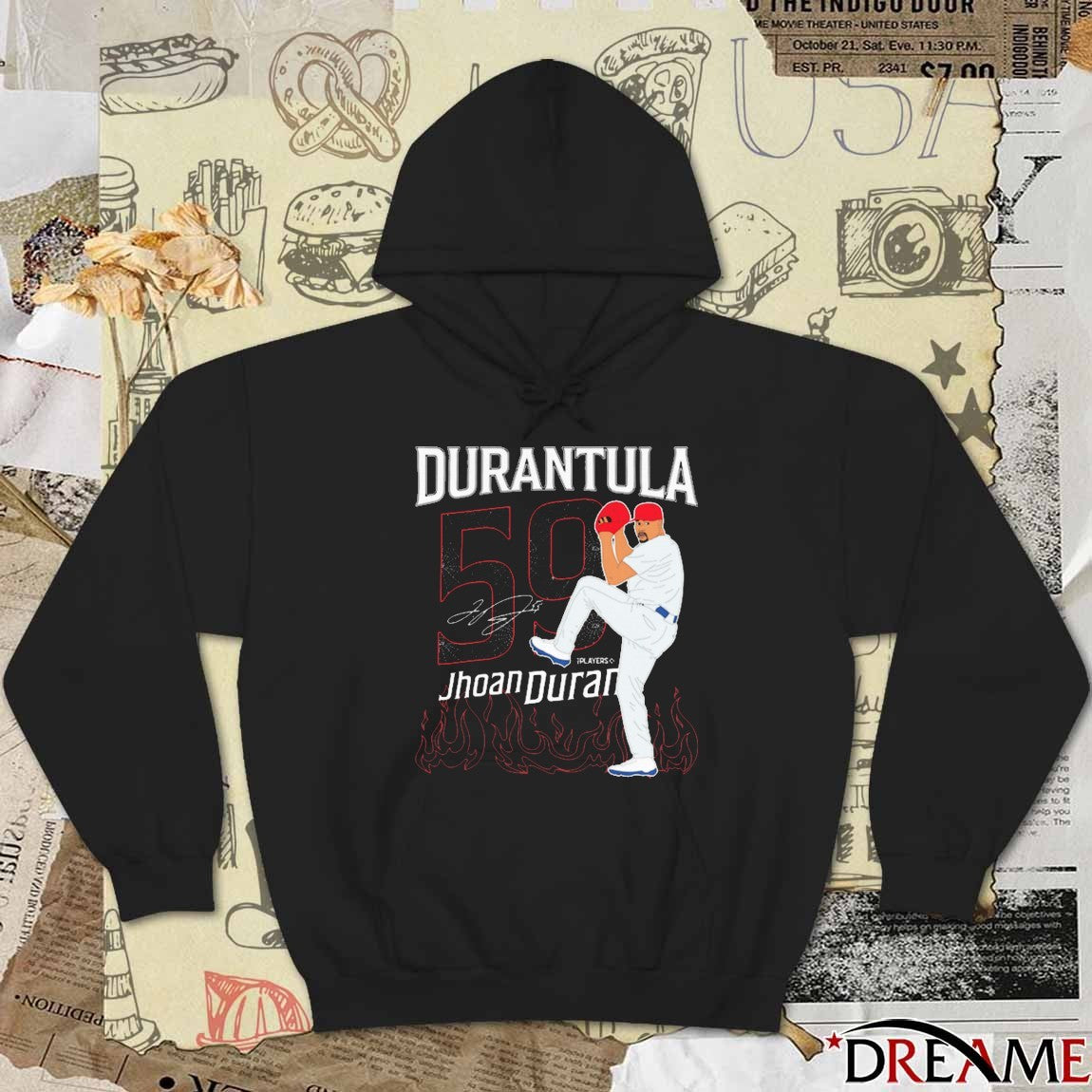 Jhoan Duran Durantula 59 Philadelphia Phillies MLB Signature Painting t-shirt