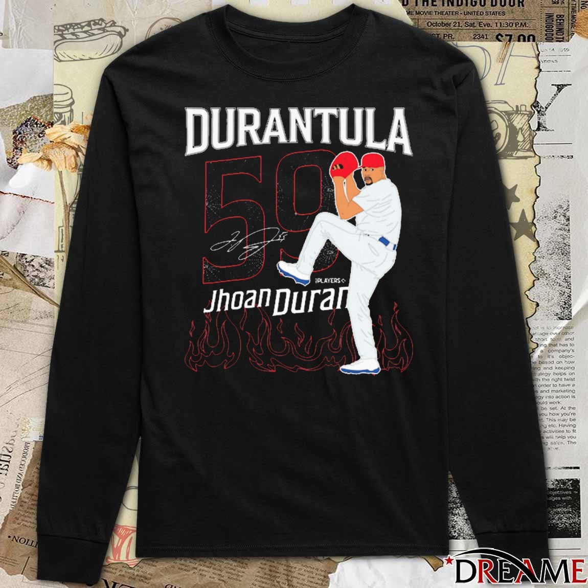 Jhoan Duran Durantula 59 Philadelphia Phillies MLB Signature Painting t-shirt
