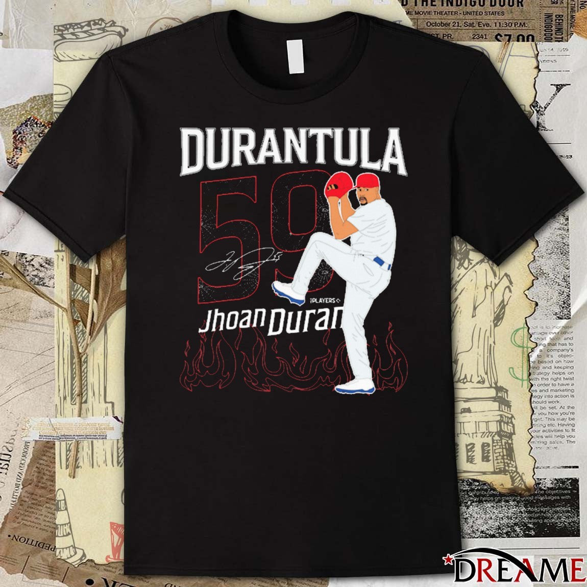 Jhoan Duran Durantula 59 Philadelphia Phillies MLB Signature Painting t-shirt