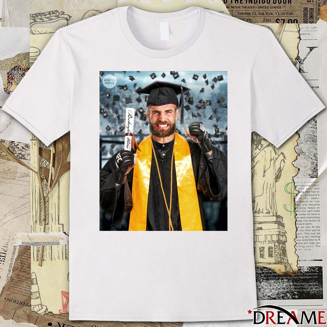 Jiri Prochazka Master’s Degree At University UFC 320 ESPN MMA Poster t-shirt