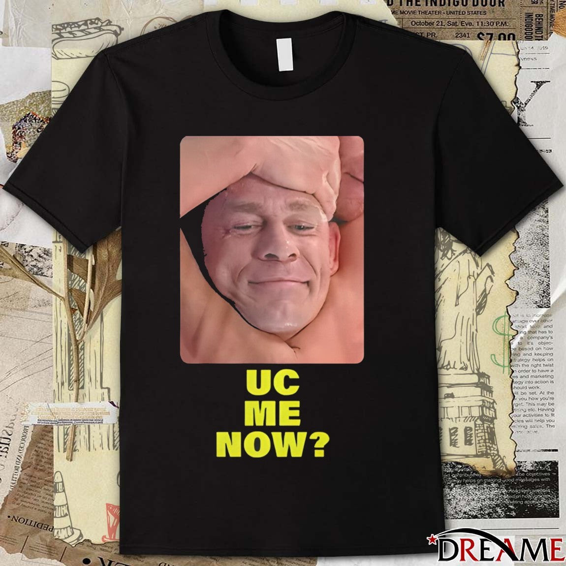 John Cena Final Match Smiling UC Me Now 2025 t-shirt