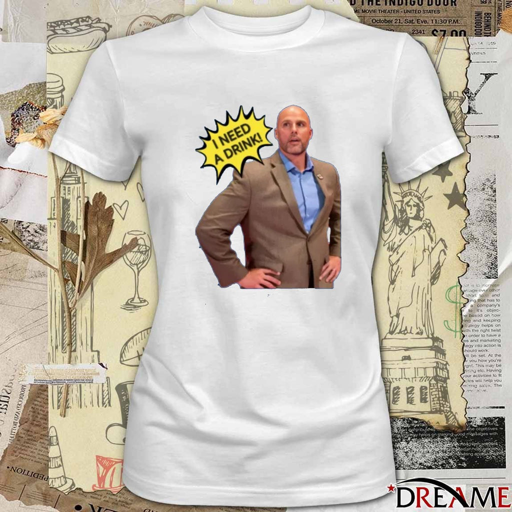 Johnny Sins I Need A Drink 2025 t-shirt