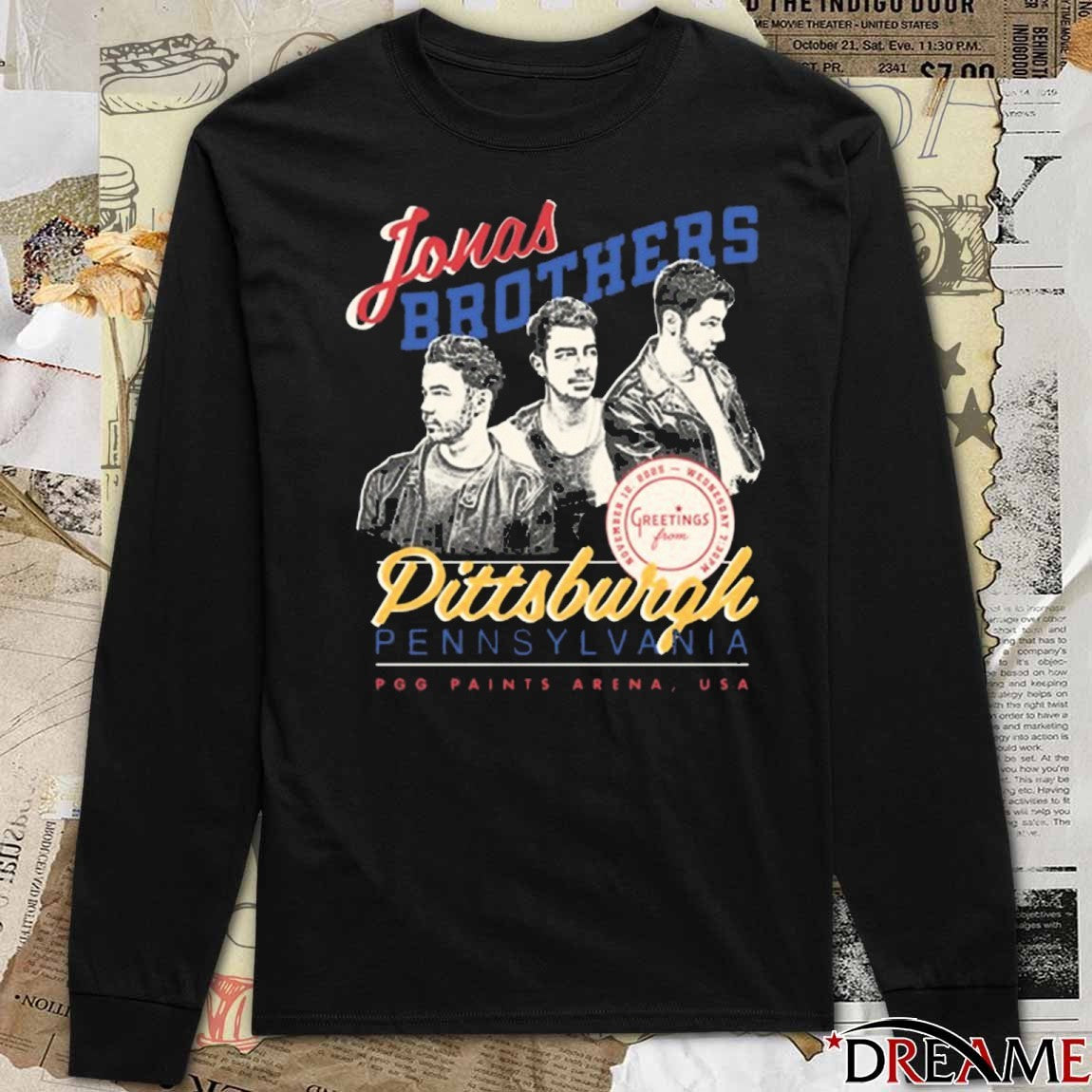 Jonas Brothers November 12 2025 Pittsburgh, PA PPG Paints Arena USA t-shirt