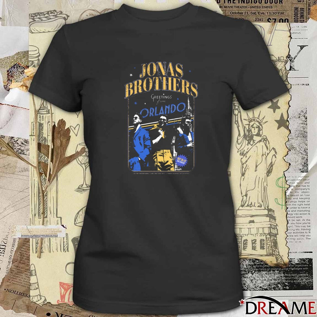 Jonas Brothers October 26-27 2025 Greeting From Orlando Kia Center t-shirt