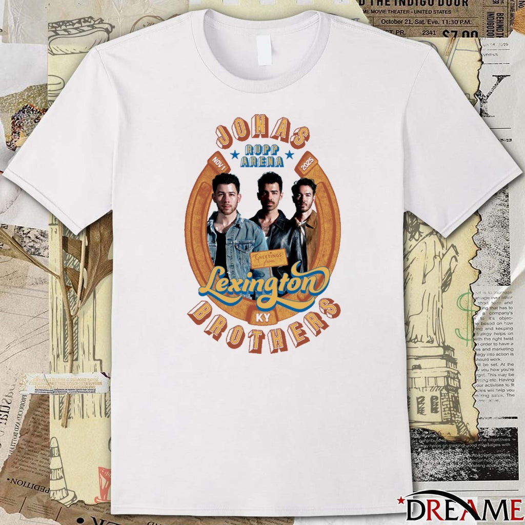 Jonas Brothers Rupp Arena Greetings From Lexington KY November 1 2025 t-shirt