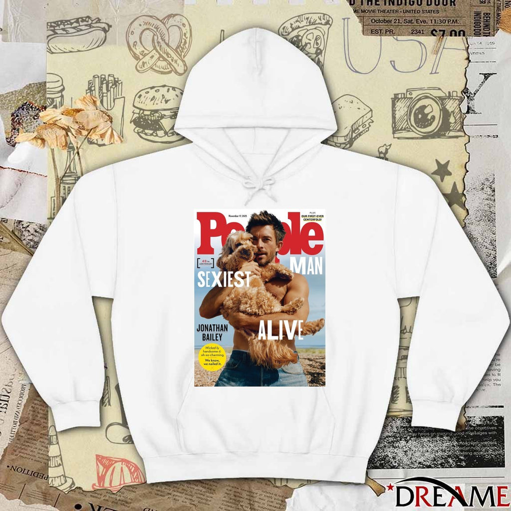 Jonathan Bailey People Magazines November 17 2025 Sexiest Man Alive 40th Anniversary Poster t-shirt