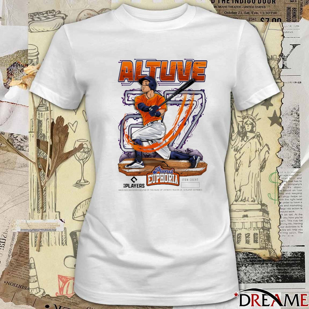 Jose Altuve Houston Astros MLB 2026 Planet Euphoria Art t-shirt