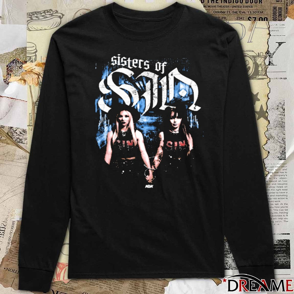 Julia Hart And Skye Blue Sisters of Sin AEW 2025 t-shirt