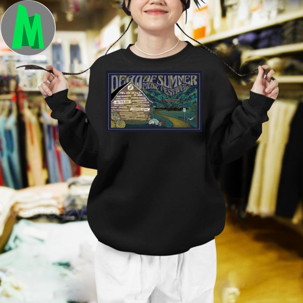 July 11-13, 2025 Dead Of Summer Music Festival Hunter Park, Manchester, Vermont Tour Poster Shirt