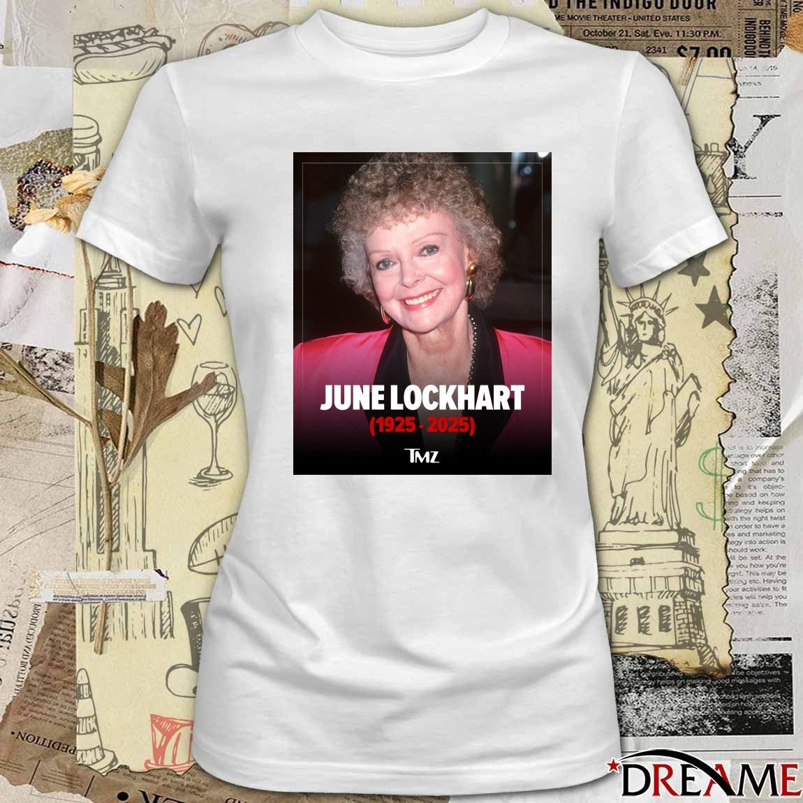 June Lockhart A Legendary Television Actress Of The 1950s ’60s And ’70s Has Died 1925 – 2025 Poster t-shirt