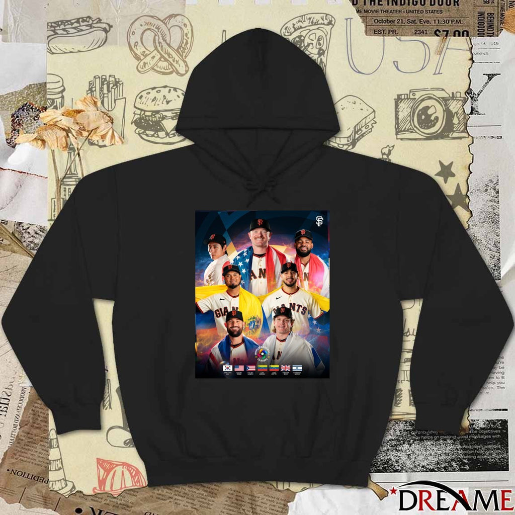Jung Hoo Lee, Logan Webb San Francisco Giants World Baseball Classic Poster t-shirt